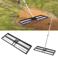 VEVOR Lawn Leveling Rake 254x762mm Adjustable 2130mm Handle