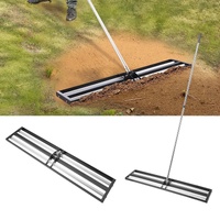 VEVOR Lawn Leveling Rake 254x1219mm Adjustable 2130mm Handle