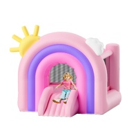 VEVOR Inflatable Bounce House 2.8x2.3x2.3m with Slide & Blower