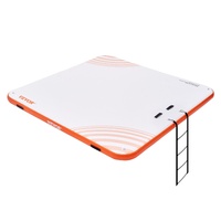 VEVOR Inflatable Floating Dock 7x7ft with Ladder & Bag
