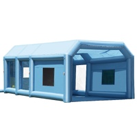 VEVOR Inflatable Paint Booth 26.2x14.8x9.8ft Spray Booth 950W+750W