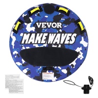 VEVOR Inflatable Towable Tube 1-2 Riders 340lbs 51.8" Round