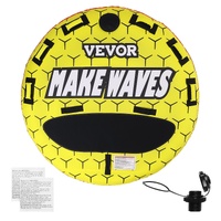 VEVOR Inflatable Towable Tube 1-3 Riders 510lbs 63" Round
