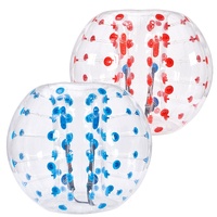 Inflatable Bumper Balls 2-Pack, 5FT/1.5M Body Sumo Zorb Balls for Teen & Adult, 0.8mm Thick PVC Human Hamster Bubble Balls for Outdoor Team Gaming Pla