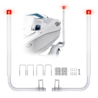 VEVOR Boat Trailer Guide 1.57M LED Light Galvanised Steel 2PCS