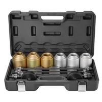 Pull and Press Sleeve Kit, 26 PCS, Steel Bush Removal Insertion Sleeve Tools with Carrying Case, Compatible with LCV and HGV Engines, for Removing and
