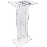VEVOR 47in Clear Acrylic Podium Stand Reading Surface