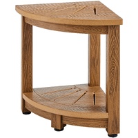 VEVOR Corner Shower Bench 16.5" Height Water Resistant Storage Shelf