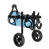 Dog Wheelchair for Back Legs, Adjustable 2 Wheels Pet Wheelchair, Lightweight  Dog Cart with Shock-Absorbing Wheels, Mobility Support Wheel Chair for 