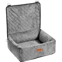 VEVOR Dog Booster Car Seat for Small Medium Dogs up to 18.1kg Gray