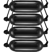 VEVOR Boat Fenders 6.5" x 23" Inflatable Ribbed Bumpers