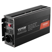 VEVOR 1000W Pure Sine Wave Inverter 12V DC to 230V AC Remote
