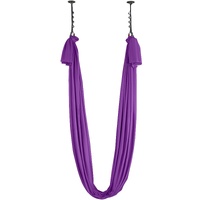 VEVOR Aerial Silk Yoga Swing 8m, Purple Nylon Fabric Antigravity Hammock