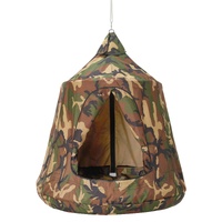 VEVOR Hanging Tree Tent Swing 330 LBS LED Lights Kids Adults