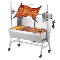 VEVOR 35 Inch Rotisserie Grill with Windscreen, 90 Lbs Capacity Electric Spit Roaster