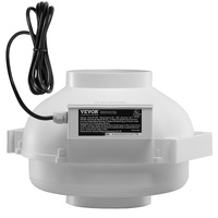 VEVOR 6" to 4.5" Radon Mitigation Fan 380 CFM Inline Duct