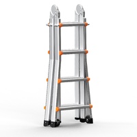VEVOR Telescoping Ladder 13FT Aluminium A-Frame 330lb Capacity