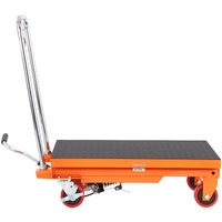 VEVOR Hydraulic Lift Table Cart 500lbs 28.5" Orange