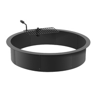 VEVOR Fire Pit Ring 40" Outer 36" Inner Carbon Steel Campfire