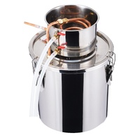 Moonshine Still 5 Gal Water Alcohol Distiller Brewing Kit Stainless Steel