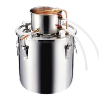 Moonshine Still 8 Gal Water Alcohol Distiller Brewing Kit Stainless Steel