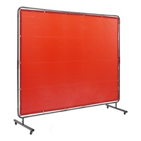 VEVOR Welding Screen 6' x 8' Flame-Resistant Red