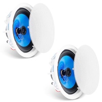 2 PCs 203.2 mm in Ceiling Speakers, 50-Watts, Flush Mount Ceiling & in-Wall Speakers System with Impedance 89dB Sensitivity, for Home Kitchen Living R