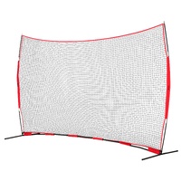 VEVOR Barricade Backstop Net 16x10ft Ball Sports Training Barrier