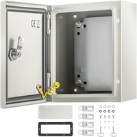 VEVOR NEMA 4X Steel Enclosure 25x20x15cm IP66 Waterproof