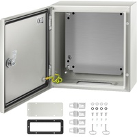 VEVOR NEMA 4X Steel Enclosure 30x30x15cm IP66 Waterproof