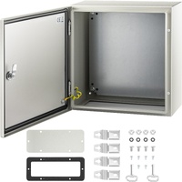 VEVOR NEMA 4X Steel Enclosure 40x40x20cm IP66 Waterproof