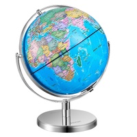 VEVOR Rotating World Globe with Stand 330.2mm Educational ABS