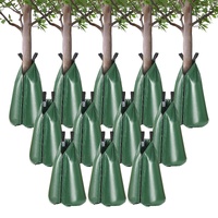Tree Watering Bag, 12 Packs 20 Gallons Watering Bags for New Trees, 5-9 Hours Slow Release Refillable Tree Drip Irrigation Bags with Zipper, Durable T