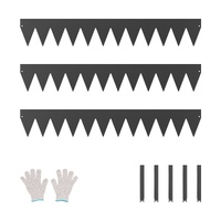 VEVOR Steel Landscape Edging 3 Pack 1016x152mm Black