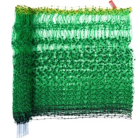 Electric Fence Netting, 1.06 x 49.98 m, PE Net Fencing with Posts & Double-Spiked Stakes, Utility Portable Mesh for Goats, Sheep, Lambs, Deer, Hogs, D