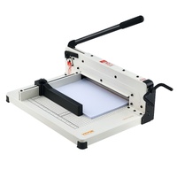 Heavy Duty Paper Cutter, 304.8 mm Industrial Commercial Guillotine Paper Cutter for A4 Paper, 400 Sheet Capacity, Solid Steel Construction, Stack Pape