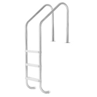 Stainless Steel Pool Ladder 3-Step & 2 Handrails for 1219.2-1371.6 mm Pool