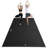 Exercise Mat, Non Slip High Density Premium Yoga Mat, Exercise Yoga Mat for Men Women, Fitness & Exercise Mat with Bag & Carry Strap, for All Types of