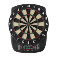 Electronic Dart Board, 336mm Target Dartboard with 43 Games & 200+ Variations for Up to 8 Players, 6 Dart Shafts with Flights & 50 Soft Tips, Color LC
