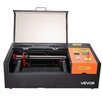 45W CO2 Laser Engraver, 300 x 200 mm, Desktop CO2 Laser Engraver Cutter Machine with Rotary Axis, Air Assist, Engraving Machine Compatible with LightB