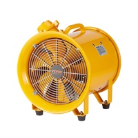 Portable Ventilator, 304.8mm/12inch Heavy Duty Cylinder Fan, 550W Strong Shop Exhaust Fan 2500CFM, 3m Power Cord (No charging head), Industrial Utilit