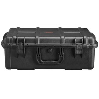 Weatherproof Hard Case, Heavy Duty Protective Dry Box Case with Pre-cut Foam, and Retractable Pull Handles for Travel, Hunting, Military, Tactical, IP