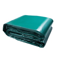 PVC Waterproof Tarp, 16.5 x 29.5 ft Heavy Duty PVC Tarpaulin, Tear-Proof and Weather-Proof, with Grommets and Reinforced Edges for Canopy Boat RV Tent