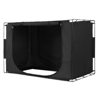 3 Doors Bed Tent Breathable Tent 70% Blackout with 9.5 mm Fiber Poles