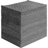 Spill Absorbent Pads, Universal Absorbing Mat Absorbs up 12 Gal, 13" L x10" W Polypropylene Absorbent Pad for Oil, Water and Other Liquids, Pack of 10