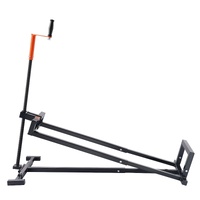 Ride on Lawn Mower Lift Jack, 880 Lbs Weight Capacity, Telescopic Maintenance Jack with Crank Handle & Power Tool Handle, Foldable Lawn Tractor Lifter