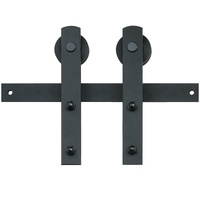 8FT Sliding Barn Door Hardware Closet Track Kit for Single Door I Hanger