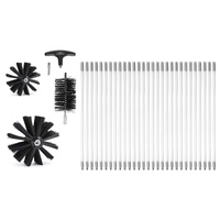 29 Pieces 12.2M Dryer Vent Cleaner Kit, Include 3 Different Sizes Flexible Lint Trap Brush, Reinforced Nylon Duct Cleaning Dryer Vent Brush, Dryer Cle
