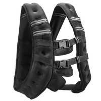 Weighted Vest, 20 lbs Weight Vest with Reflective Stripe, Adjustable Buckle Body Weight Vest for Men Women, Workout Equipment for Strength Training, R