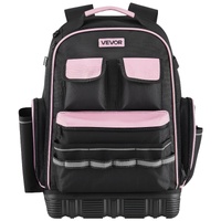 Tool Backpack, 56 Pockets, Heavy-duty Tools Storage Organizer Work Bags with Laptop Compartment & Molded Base, Electrician Jobsite Backpack for Electr